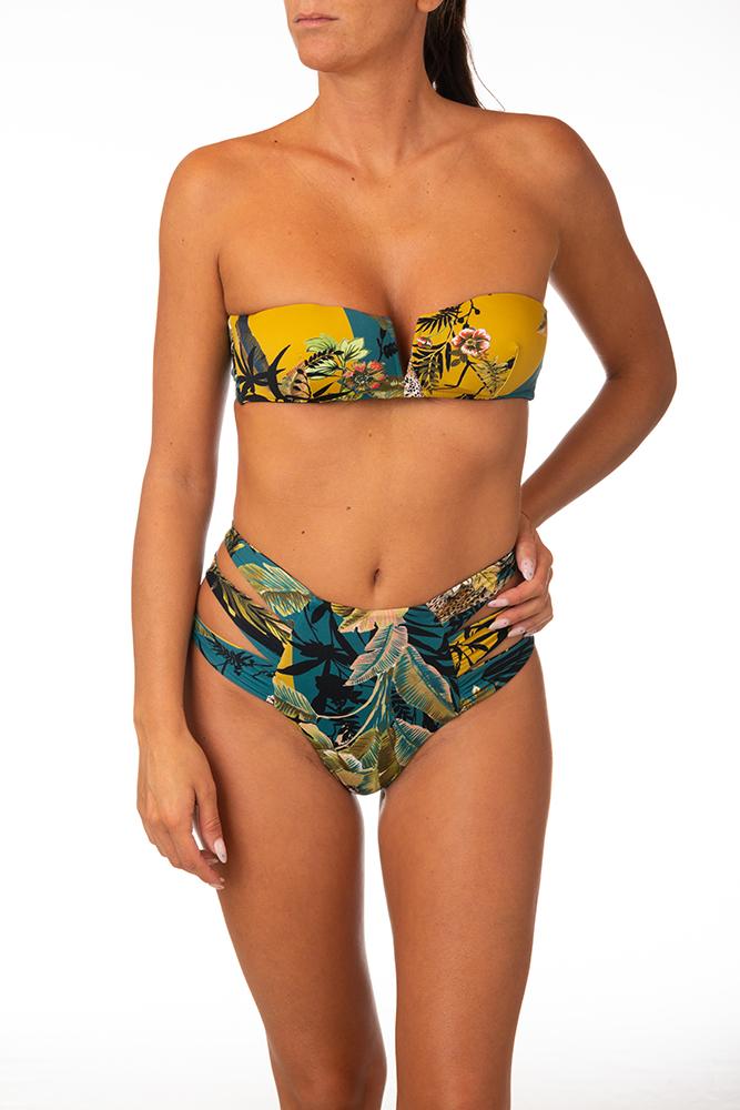 BIKINI FASCIA DONNA BLU V5184T-V5175B GHPE MISS BIKINI